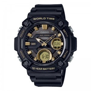 Casio AEQ-120W-9AVDF Black Rubber